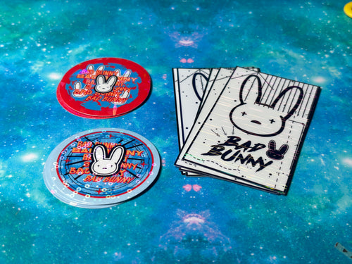 Bad Bunny inspired Sticker Packs!