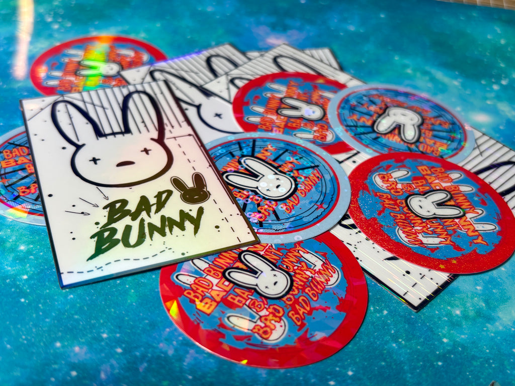 Bad Bunny inspired Sticker Packs!