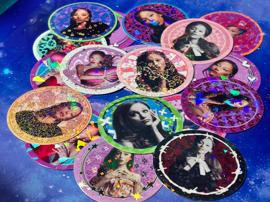 Ariana Grande Sticker Packs! | 8PCS | HOLOGRAPHIC