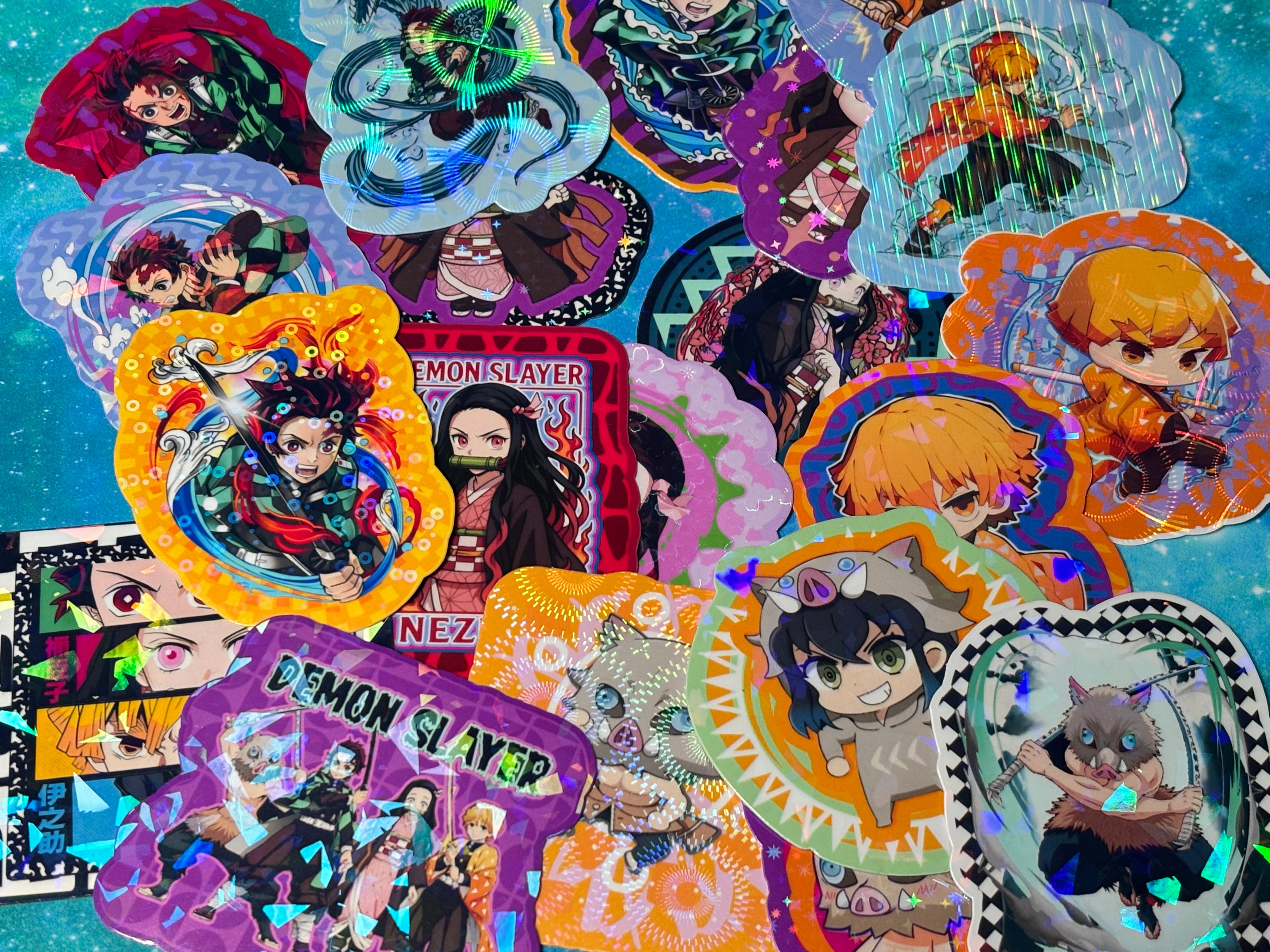 Demon Slayer inspired Mystery Sticker Packs!