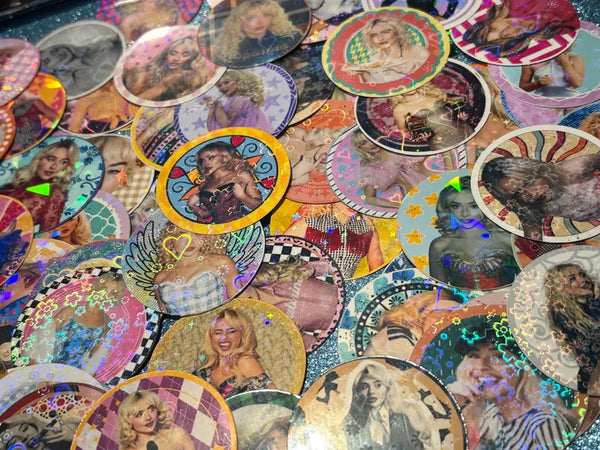Sabrina Carpenter inspired Sticker Packs! | 8PCS or 10PCS | Randomized! | HOLOGRAPHIC