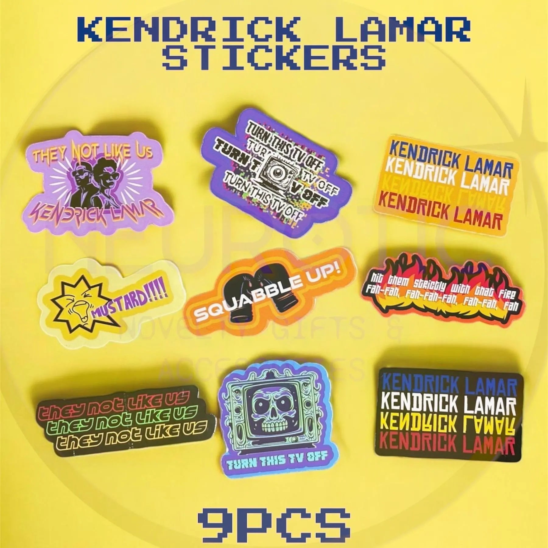 Kendrick L. inspired Stickers! (9PCs)