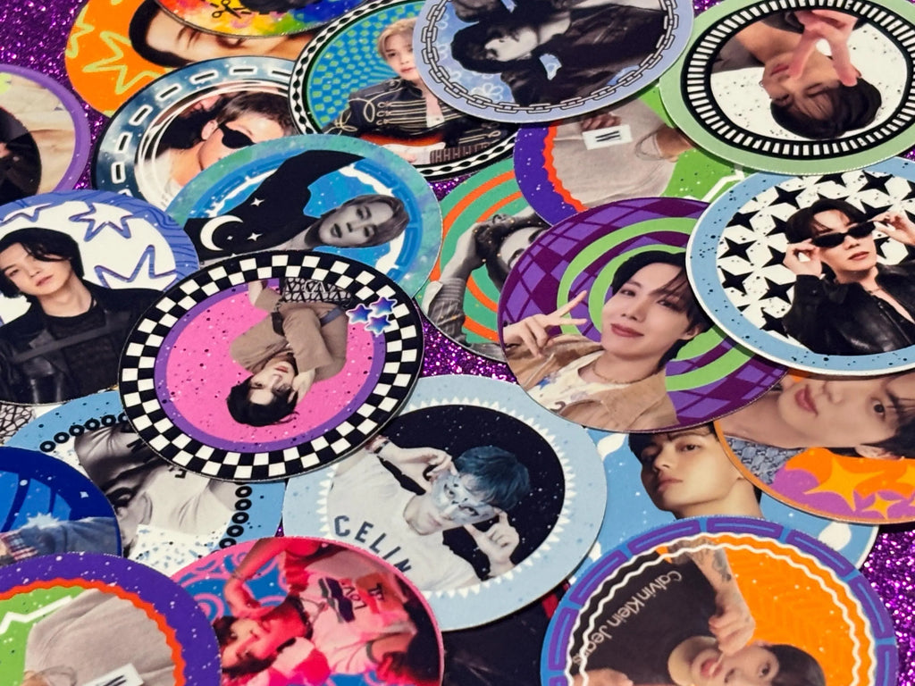 BTS inspired Sticker Packs! | Options: (CLASSIC | EUPHORIC - 14PCS | Dope - 7PCS | 2.0 - 14PCS)