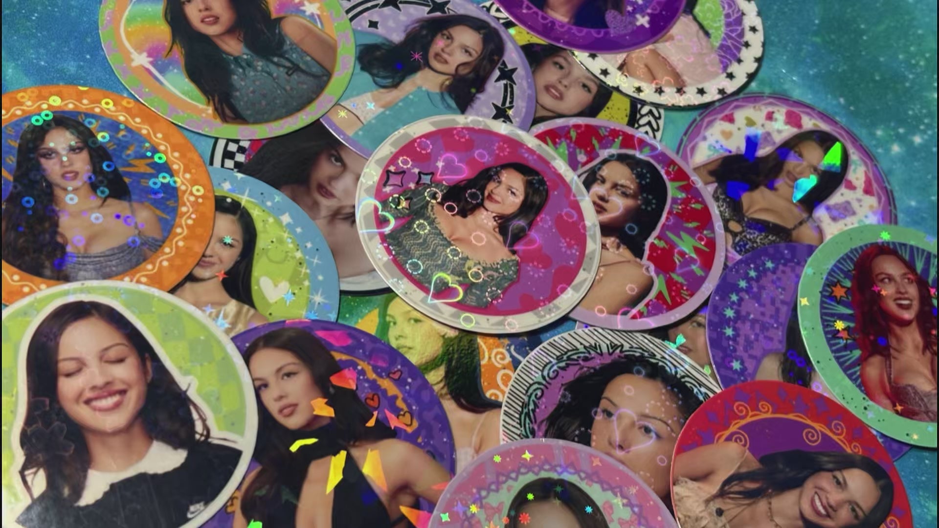 Olivia Rodrigo Sticker Packs! | 8PCS | HOLOGRAPHIC